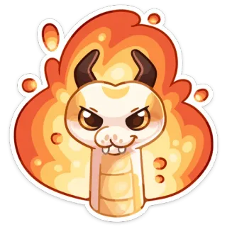 😈 Monster, Teufel, Kreatur, Cartoon, Tier, Süß, Lustig telegram sticker