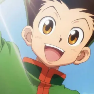 🇯🇵 Gon Freecss Hunter x Hunter anime, gon freecss, hunter x hunter, smiling, character telegram sticker