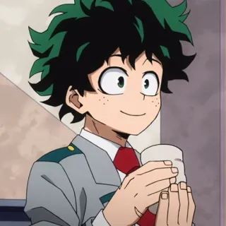 🥦 Izuku Midoriya My Hero Academia anime, My Hero Academia, Izuku Midoriya, Deku, manga, student, hero telegram sticker