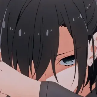 🖤 动漫, 漫画, 悲伤, 丧, 角色, 男孩 telegram sticker