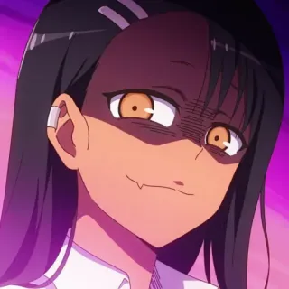 😈 Nagatoro Don't Toy With Me, Miss Nagatoro 애니메이션, 나나시, 능글, 빈정, 여자, 캐릭터 telegram sticker