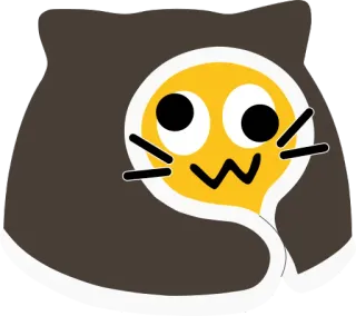 😜 Katze, kawaii, süß, Tier, Maskottchen, Cartoon telegram sticker