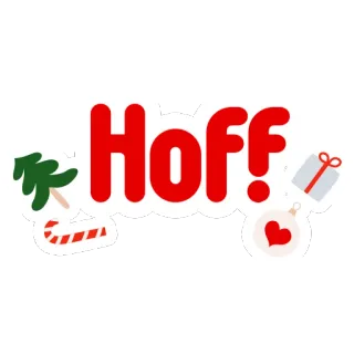Hoff New Year telegram stickers
