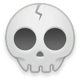 🦇 crâne, mort, halloween, danger, symbole telegram sticker