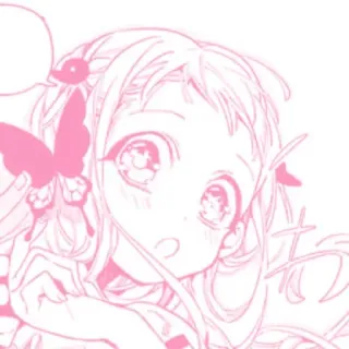 🍒 Anime, Carino, Rosa, Manga, Personaggio telegram sticker