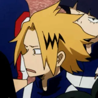 ⚡️ Denki Kaminari My Hero Academia Anime, Personaje, Pelo Amarillo, Denki Kaminari, My Hero Academia whatsapp sticker