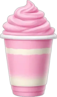 🤩 ice cream, dessert, treat, pink, sweet telegram sticker