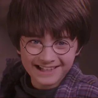 🦁 Harry Potter Harry Potter, Mago, Magia, Gafas, Niño, Retrato whatsapp sticker