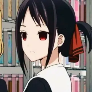 🌺 Kaguya Shinomiya Kaguya-sama: Love Is War 애니메이션, 카구야 시노미야, 카구야 님은 고백받고 싶어, 만화, 여자, 빨간 눈 telegram sticker