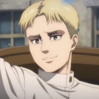 👾 Porco Galliard Attack on Titan ポルコ・ガリアード, 進撃の巨人, アニメ, キャラクター, ステッカー, 金髪, ドヤ顔 whatsapp sticker