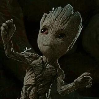 🌴 Groot Guardians of the Galaxy Groot, Marvel, Cây, Baby Groot, Vệ binh dải ngân hà, Nhân vật telegram sticker
