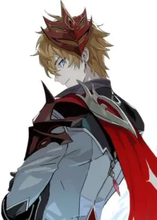 🌟 Tartaglia Genshin Impact Anime, Personaje, Fantasía, Juego, Arte, Tartaglia whatsapp sticker