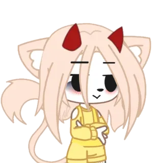 😋 Gacha, Anime, Desenho animado, Fofo, Personagem telegram sticker