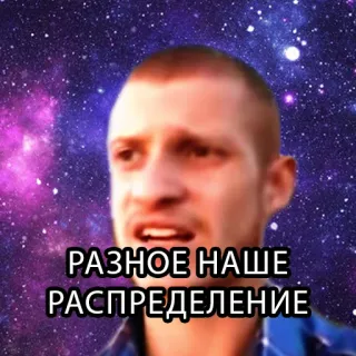 🎲 РАЗНОЕ НАШЕ РАСПРЕДЕЛЕНИЕ telegram sticker