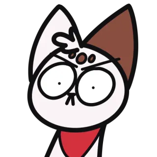 😠 猫, マンガ, 怒り, 面白い, ステッカー telegram sticker