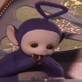 💭 Tinky Winky Teletubbies Télétubbies, Tinky Winky, Dessin animé, Violet, Télévision, Émission pour enfants telegram sticker