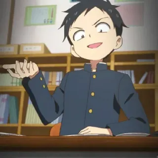 💁‍♂ anime, boy, school, student telegram sticker