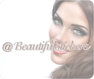 🆔 @Beautifulstickers hermoso, pegatinas, mujer, cara, retrato, belleza, glamour telegram sticker