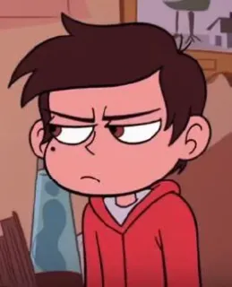 😒 Marco Diaz Star vs. the Forces of Evil cartoon, character, marco diaz, star vs the forces of evil, disney, angry telegram sticker