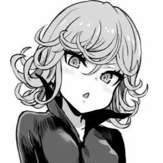 📎 Tatsumaki One-Punch Man Tatsumaki, One-Punch Man, anime, manga, psíquico, chica, personaje telegram sticker