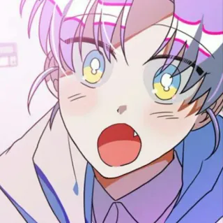 😄 anime, manga, character, shocked, surprised, open mouth telegram sticker