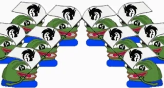 ❤️ Pepe the Frog meme, internet, frog, cartoon, character telegram sticker