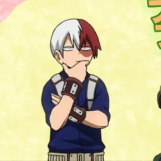 🥢 Shoto Todoroki My Hero Academia Anime, My Hero Academia, Shoto Todoroki, Postać, Manga telegram sticker
