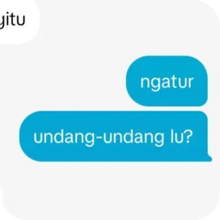 👍 gitu ngatur undang-undang lu? telegram sticker