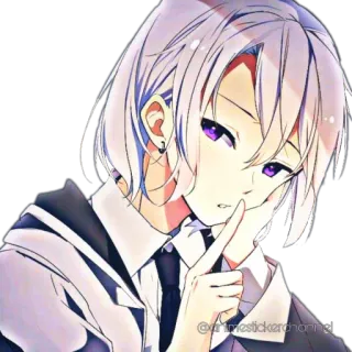 🤫 @animestickerchannel Anime, Autocollant, Personnage, Manga, Art, Garçon telegram sticker