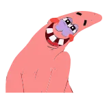 😍 Patrick Star SpongeBob SquarePants patrick estrela, spongebob, desenho animado, nickelodeon, engraçado, bobo, meme telegram sticker
