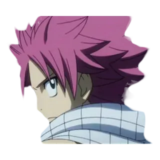 😒 Natsu Dragneel Fairy Tail Anime, Mangá, Fairy Tail, Natsu Dragneel, Cabelo rosa, Desenho animado whatsapp sticker