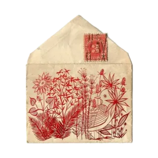 💌 Vogel, Blumen, Garten, Natur, Rot whatsapp sticker