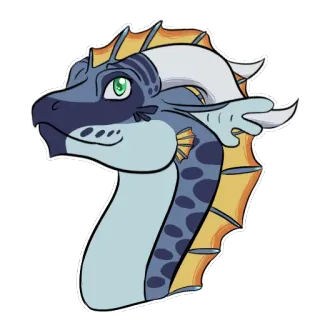 🙂 draak, dier, zee, fantasie, wezen telegram sticker