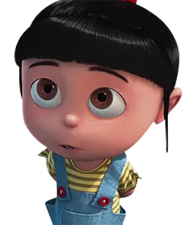 😨 Agnes Despicable Me cartoon, girl, cute, animation telegram sticker