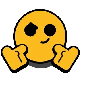 ✋ Emoji, Dedos, Señalando, Sonrisa burlona, Dibujo animado, Gesto, Burla, Actitud whatsapp sticker