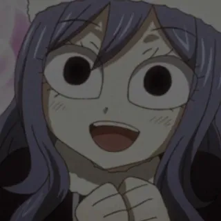 🌊 Juvia Lockser Fairy Tail anime, fairy tail, juvialockser, dessin animé telegram sticker