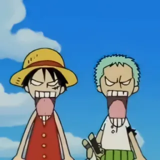 ✖️ Luffy One Piece Anime, Dibujos animados, Divertido, Sticker, Luffy, One Piece, Manga whatsapp sticker