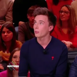 🎟 quotidien television, show, audience, french, chat show telegram sticker