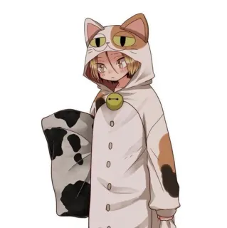 Black Neko telegram stickers