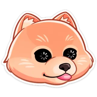 😛 개, 강아지, 동물, 귀여운, 애완동물, 만화, 스티커 telegram sticker