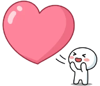 💗 amour, coeur, mignon, dessin animé telegram sticker