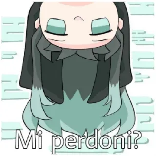 😁 Mi perdoni? anime, dibujos animados, disculpa, lo siento, pregunta telegram sticker