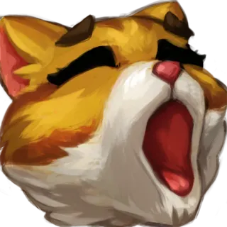 🥱 แมว, สัตว์, น่ารัก, หาว telegram sticker