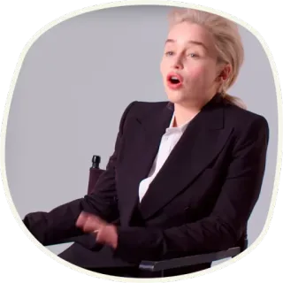 😳 Emilia Clarke Emilia Clarke, Schauspielerin, Porträt, Frau, Promi telegram sticker