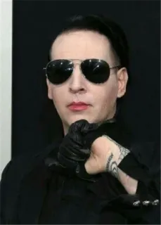 🤔 Marilyn Manson Musiker, Promi, Sänger, Porträt, Mann telegram sticker