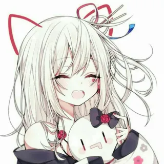 ✨ アニメガール, かわいい, 可愛い, マンガ, 漫画, デジタルアート telegram sticker