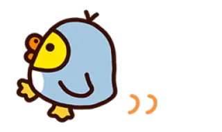 🐤 นก, ลูกเจี๊ยบ, น่ารัก, สัตว์ telegram sticker