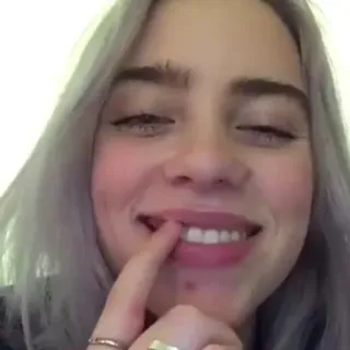 💗 Billie Eilish 歌手, 名人, 肖像, 女人, 音乐 telegram sticker