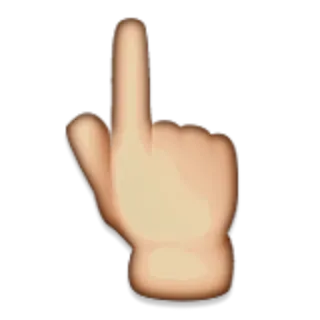 👆 средний палец, грубый, жест, обидный telegram sticker