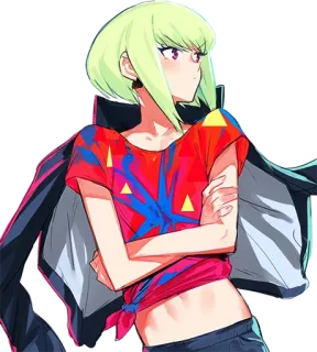 😕 anime, girl, character, illustration, manga, art telegram sticker